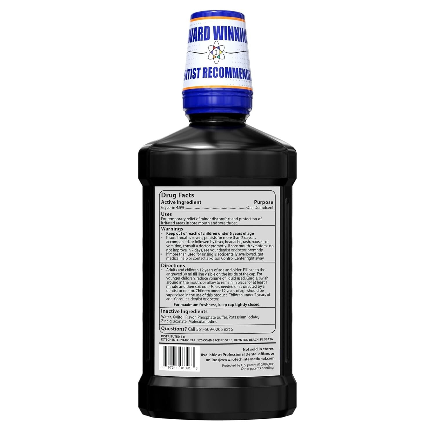 Dentist-Approved 1L ioRinse MR: Maximum Relief Rinse for Oral Mucositis & Sores