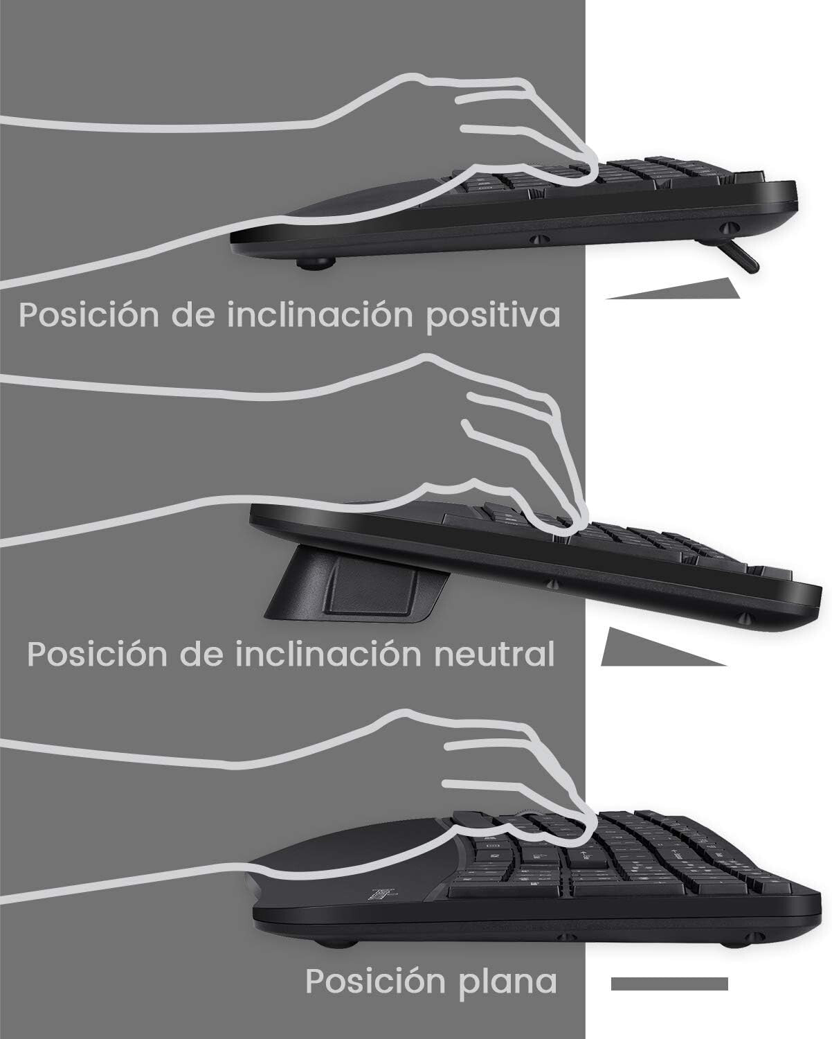 Wireless Ergonomic Keyboards & Vertical Mouse Combo for Comfort & Convenience