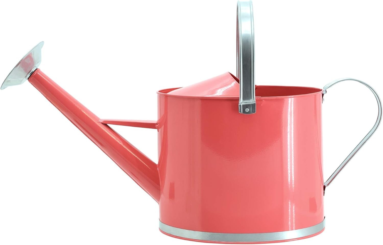Durable Coral Watering Can - 1.8 Gallon, Perfect for Indoor Plants and Gardens