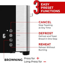 Load image into Gallery viewer, UltraToast 4-Slice Stainless Steel Toaster with Extra-Wide Slots &amp; LED Display
