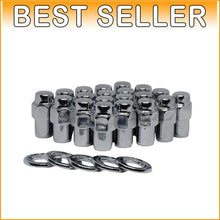 Load image into Gallery viewer, Set of 20 Chrome Cragar Mag Lug Nuts - 1/2"-20 with Center Washer, Durable Steel