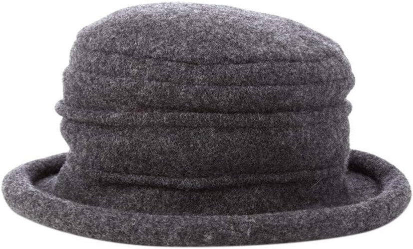 Hand-Washable Women's Stylish Boiled Wool Cloche Hat - Travel Friendly