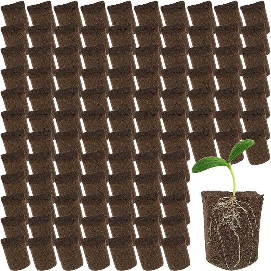 Rectangular Hydroponic Seed Starter Pods - 200 Peat Sponges for Optimal Growth