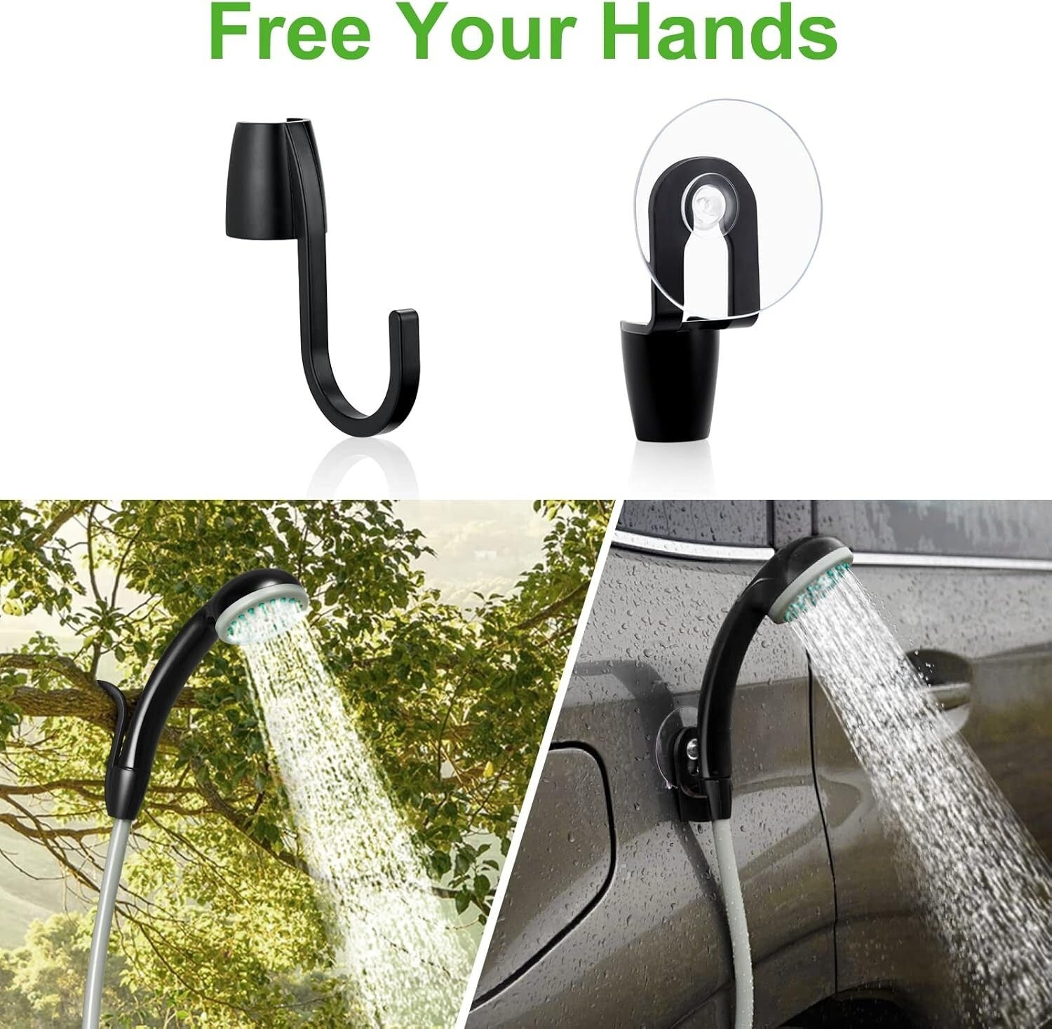 Easy-to-Use Rechargeable Camping Shower - Perfect for Adventures & Outdoor Clean