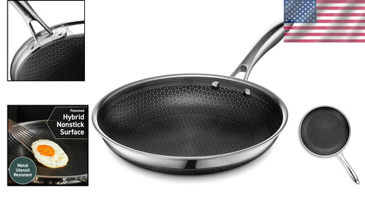 Versatile 10-Inch Nonstick Frying Pan - Induction-Ready & Dishwasher Safe