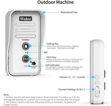 Load image into Gallery viewer, Wireless Intercom Doorbell Chime – 1/2 Mile Range, 20 Chimes &amp; Waterproof Design