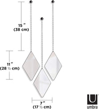 Load image into Gallery viewer, Stylish Black Metal Diamond-Shaped Mirrors Set - Inspired by Argyle Patterns