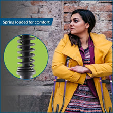 Load image into Gallery viewer, Ultra Lightweight Spring-Loaded Crutches for Fashionable Mobility - 4'7" to 6'6"