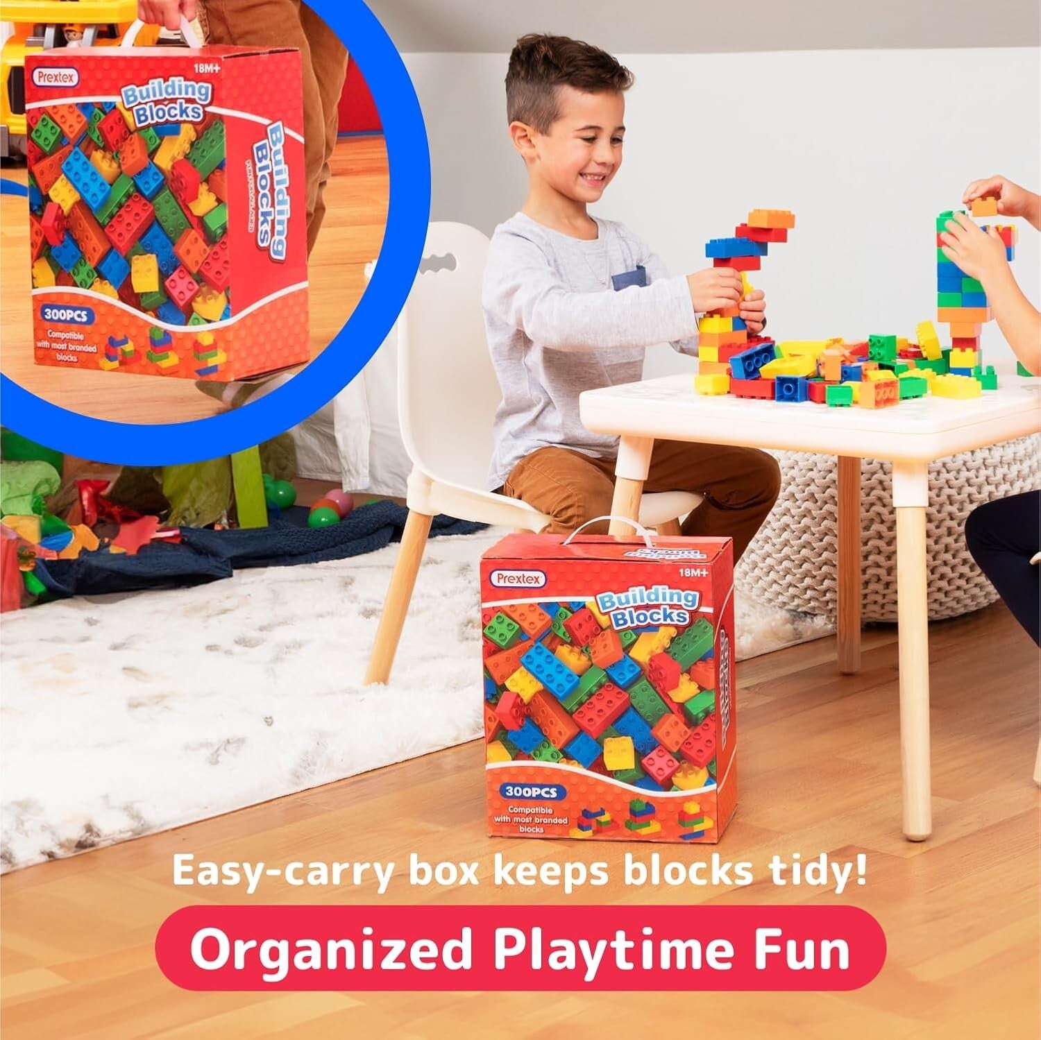 Lightweight 300 Jumbo Building Bricks - Perfect for Toddlers' Imaginative Play
