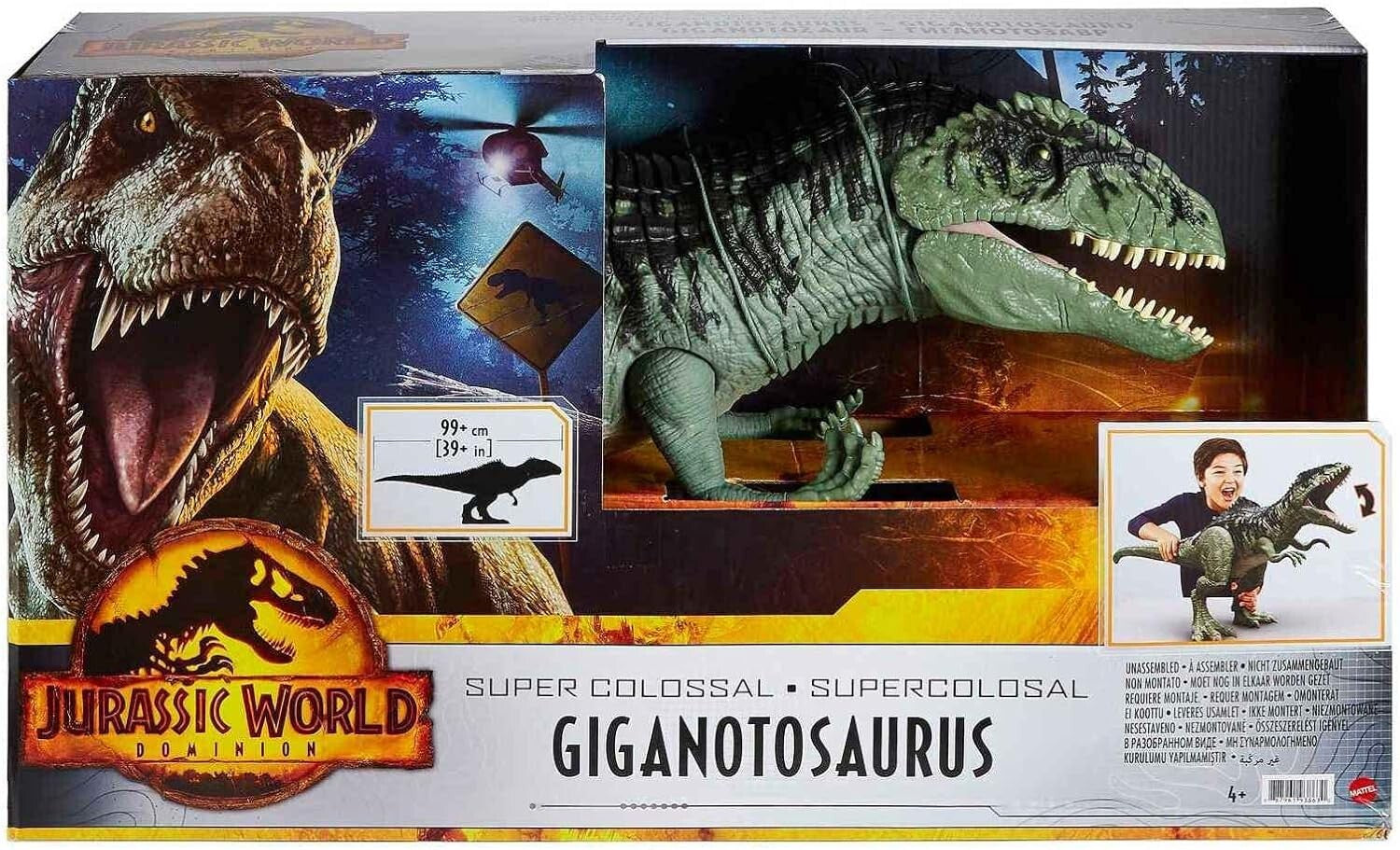 3-Foot Jurassic World Giganotosaurus Action Figure - Ideal for Imaginative Play