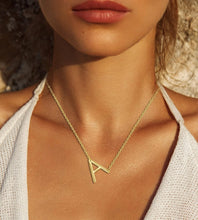 Load image into Gallery viewer, Dainty Handmade Sideways Initial Necklaces in 14k Gold or Silver | Perfect Gift
