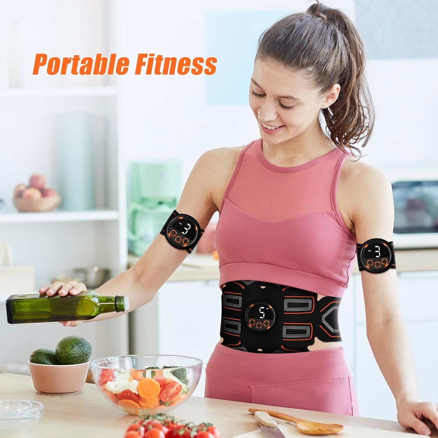Adjustable ABS Stimulator Abdominal Toning Belt for Men and Women - BFB-11