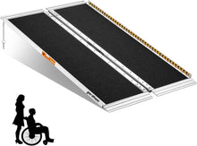 Load image into Gallery viewer, 800Lbs Capacity Wheelchair Ramp - 4FT Aluminum, Foldable &amp; Portable for Home Use