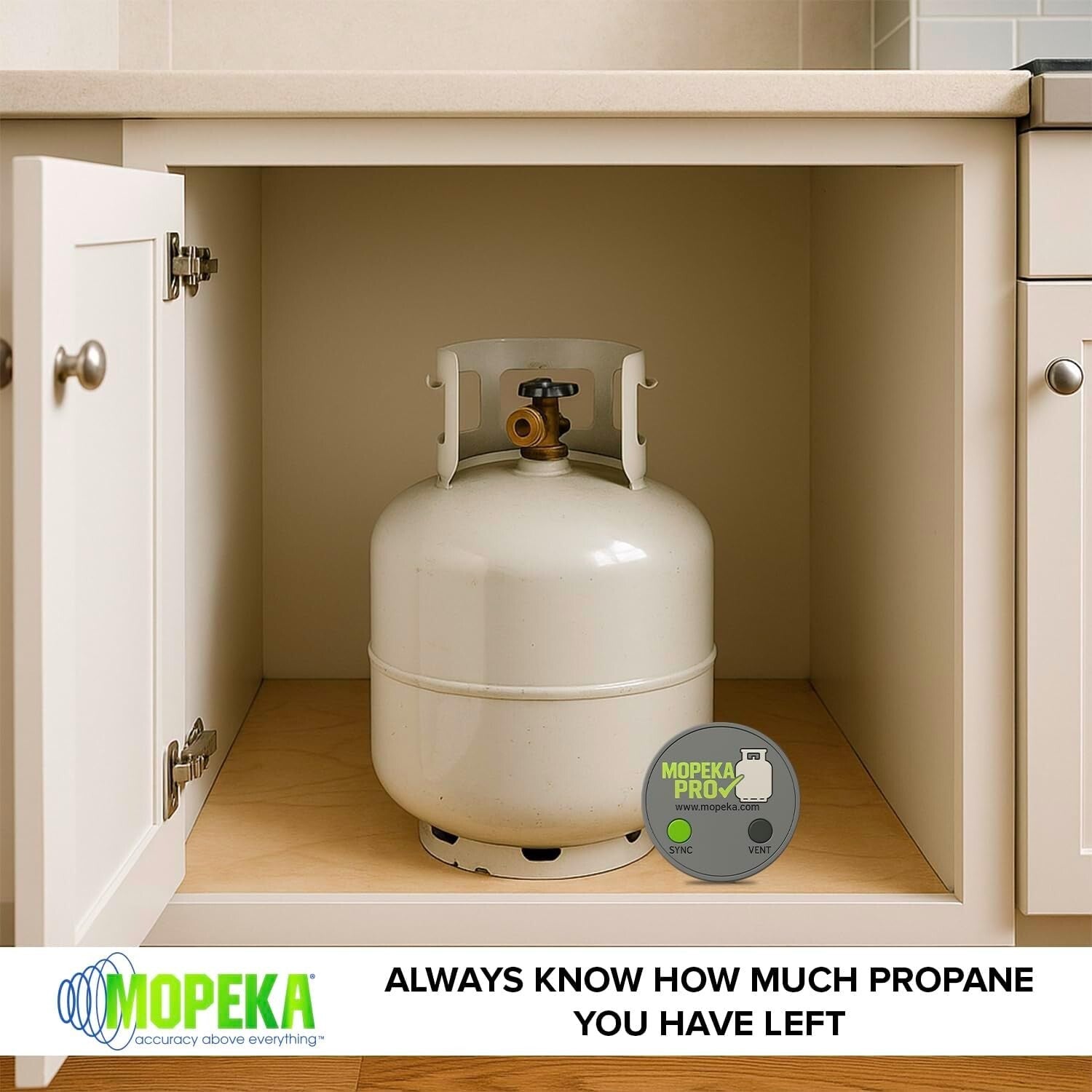 Advanced Ultrasonic Propane Tank Indicator with App - Precise and Convenient