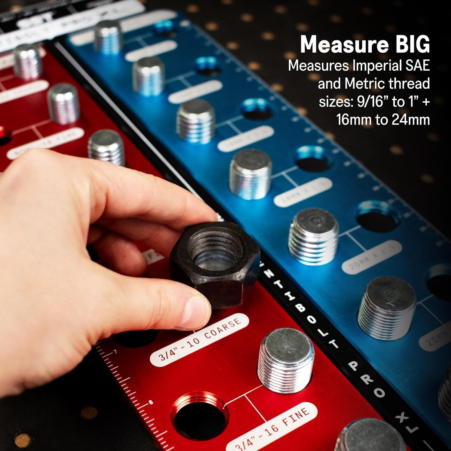 Elite Identibolt Pro XL – Magnetic Thread Identifier for Nuts & Bolts 9/16"-24mm