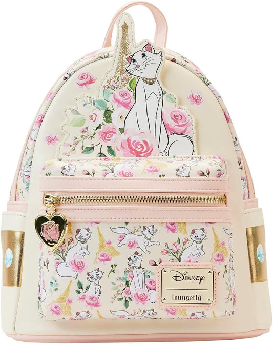 Chic Disney Aristocats Duchess Floral Shoulder Bag with Eiffel Tower Design
