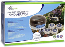 Load image into Gallery viewer, Complete 4 Outlet Pond Aerator Kit - Includes Weighted Air Stones and Tubing
