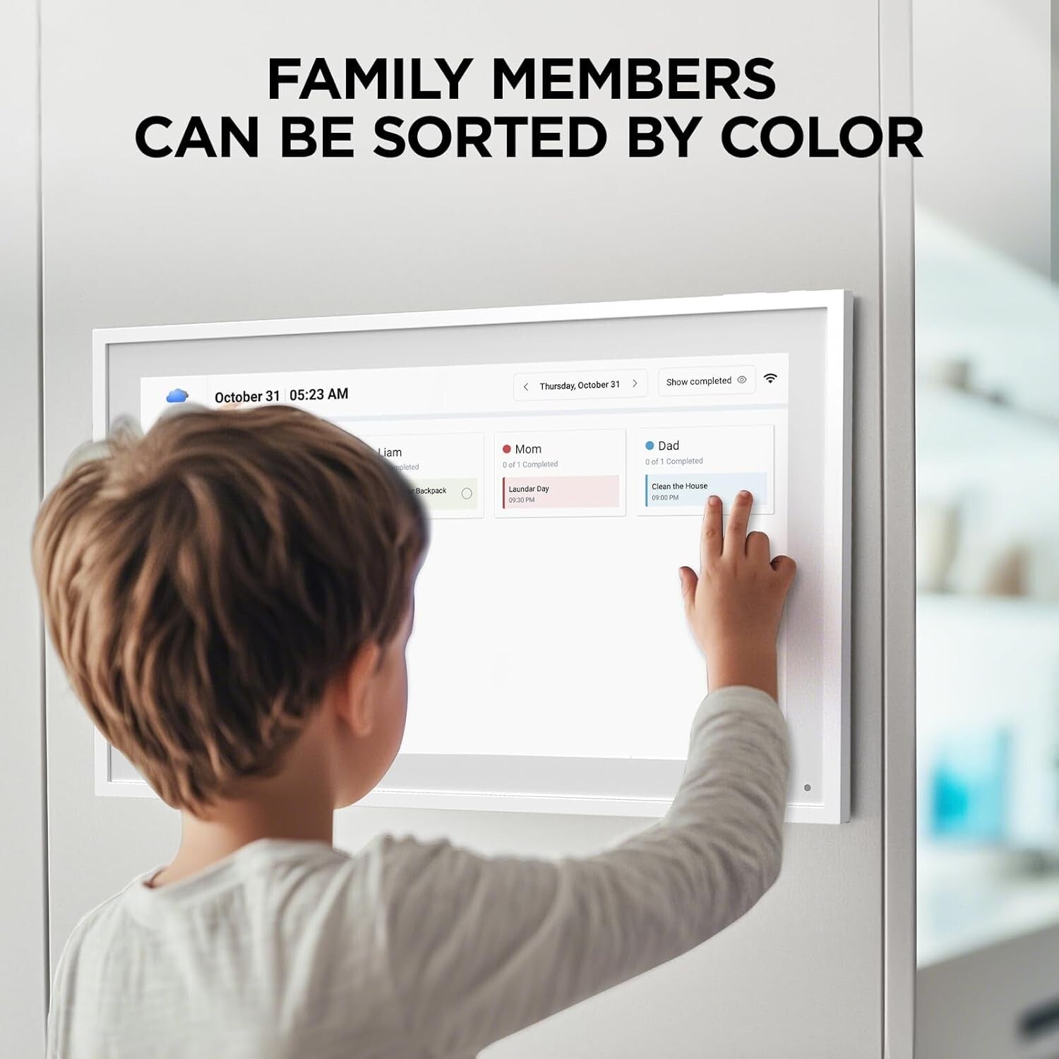 Multi-Functional 15.6'' Smart Family Calendar & Meal Planner with Remote Access