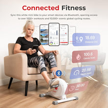 Load image into Gallery viewer, Portable Under Desk Pedal Bike with 16 Resistance Levels &amp; App Connectivity