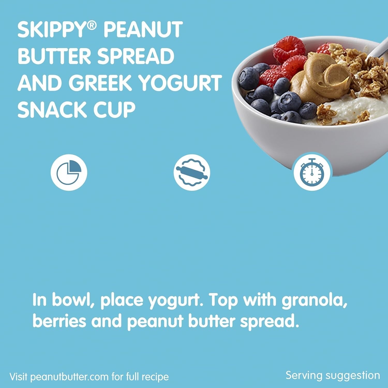 Delicious 16.3 Oz Reduced Fat Peanut Butter Spread - Pack of 12 for Snacking