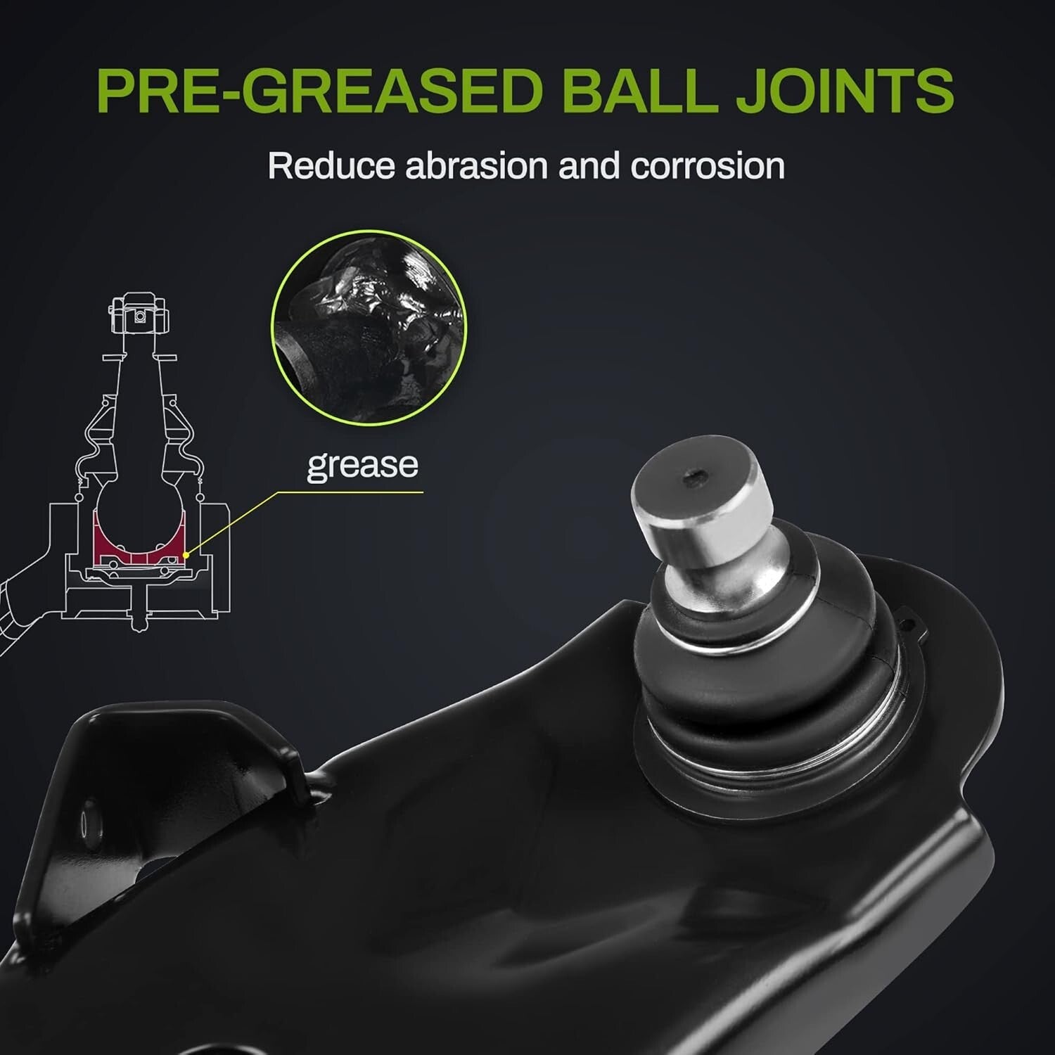 Durable Front Lower Control Arm with Ball Joint for Hyundai & KIA Models