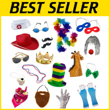 Load image into Gallery viewer, Ultimate 18 Assorted Photo Booth Props for Teens &amp; Adults - Celebrate in Style