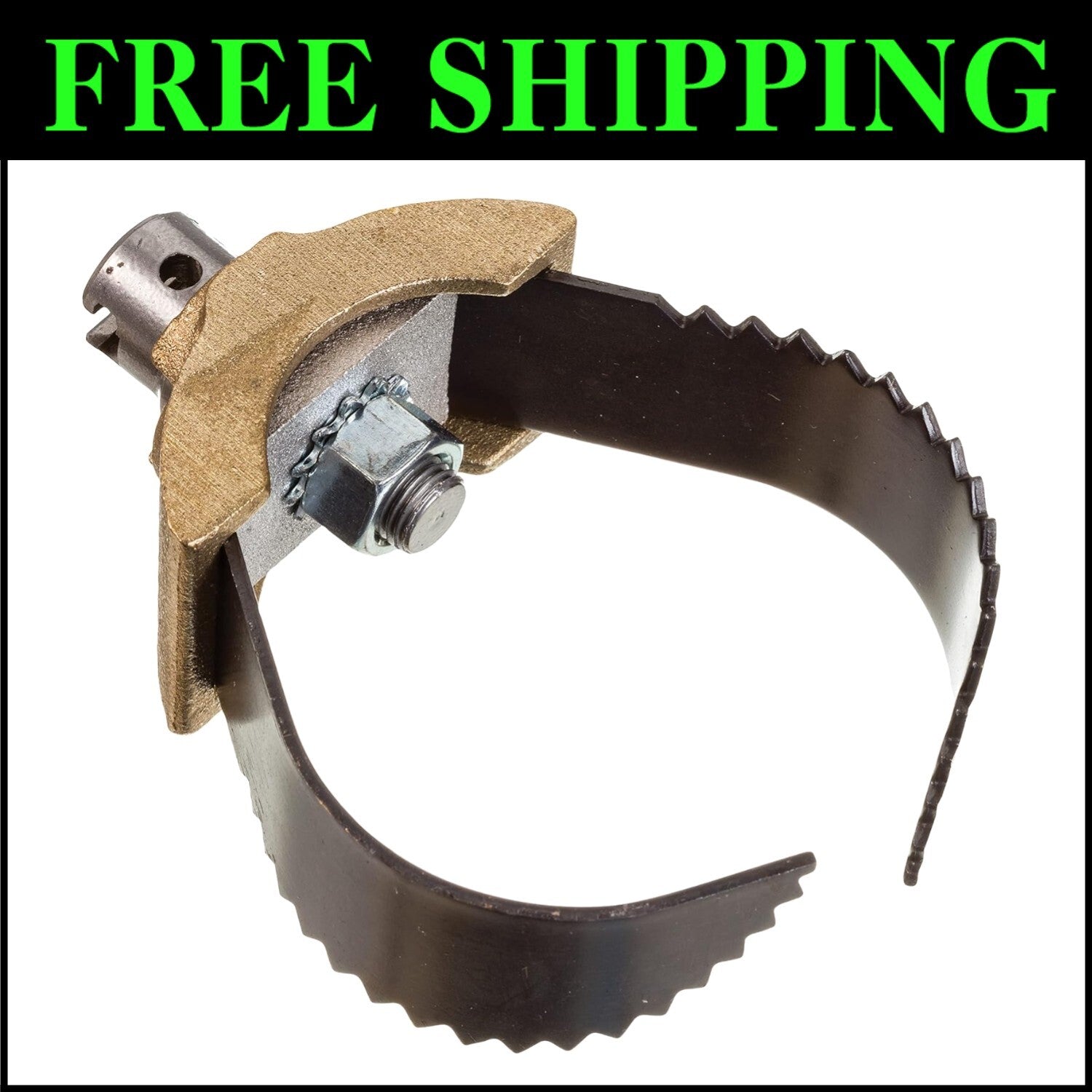 Heavy-Duty 3-Inch 'C' Cutter Cable Coupling Tool for Drain Cleaning Efficiency