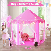 Load image into Gallery viewer, Princess Tent Playhouse for Kids – Enchanting Indoor/Outdoor Castle with Lights