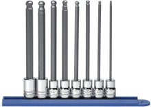 Load image into Gallery viewer, Premium 8-Piece 3/8" Drive Long Ball Hex Bit Socket Set for Precision Shaping