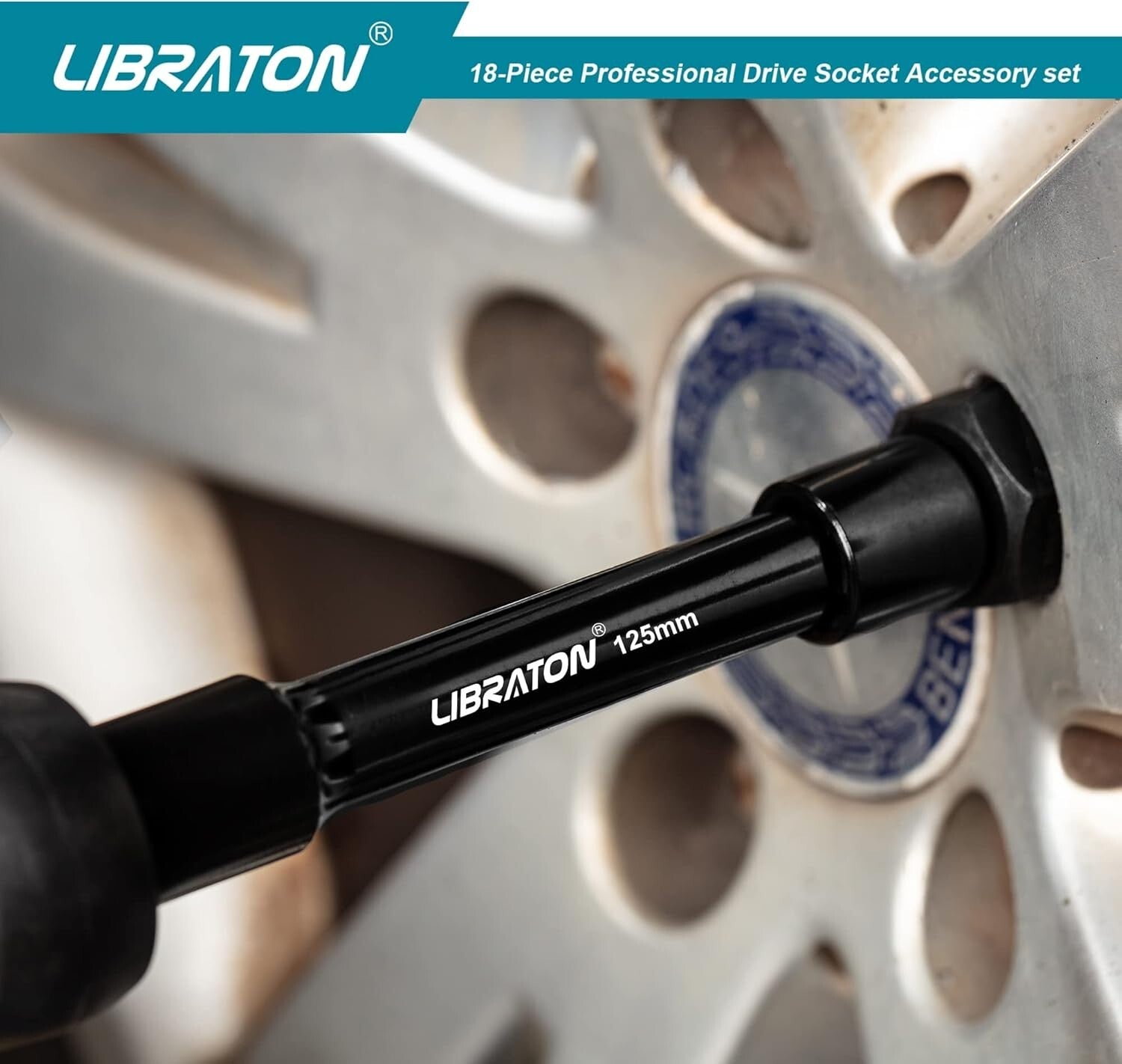 Chrome Vanadium 18-Piece Socket Extension & Swivel Set - Organized Storage