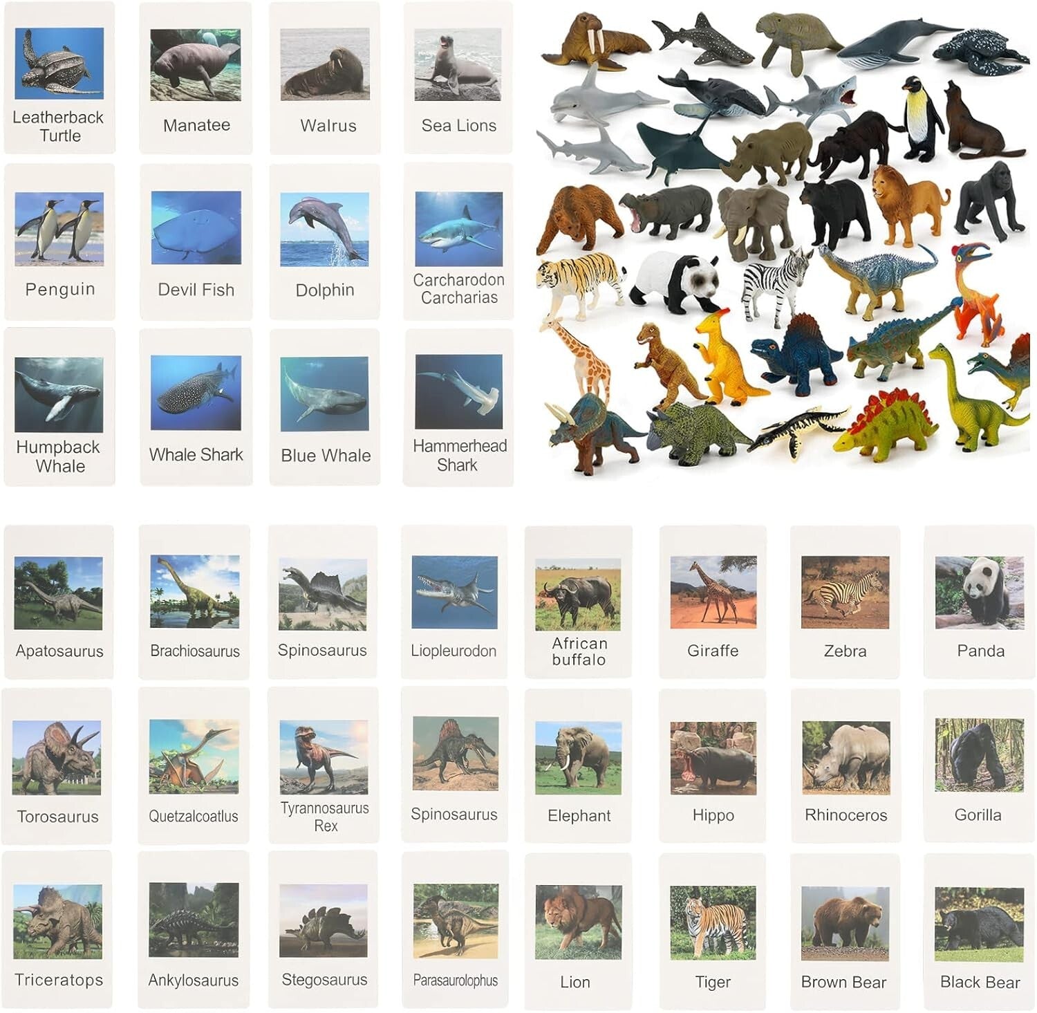 Creative Learning with 36 Realistic Animal Figures - Perfect for Preschool Play