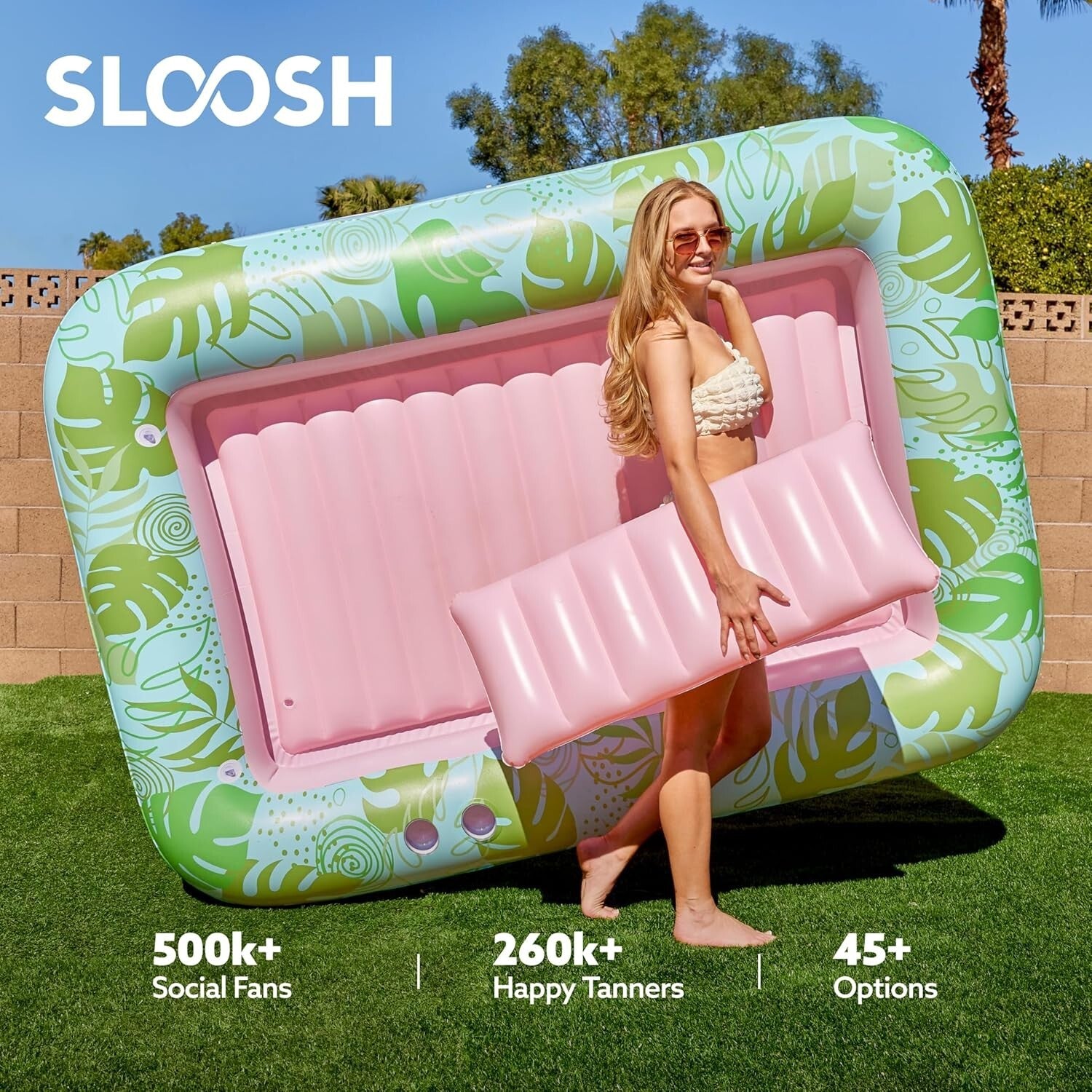 Ultimate 4-in-1 Inflatable Pool Raft with Pillow - Perfect for Summer Sunbathing