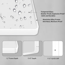 Load image into Gallery viewer, Large 24x36 Brushed Finish Aluminum Bathroom Mirror - Horizontal/Vertical Mount