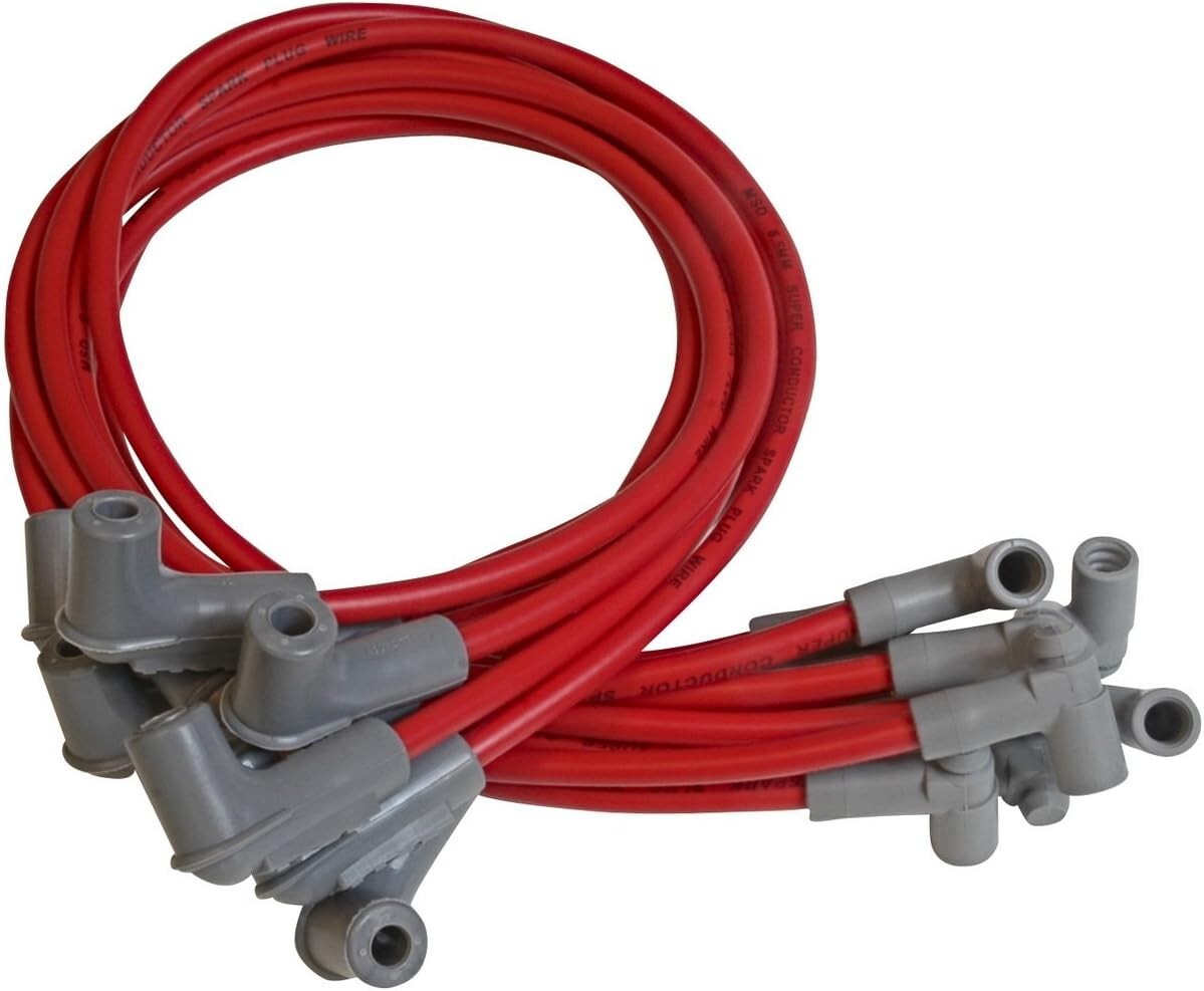 Super Conductor Red 8.5mm Spark Plug Wires - Boost Performance & Reliability