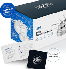 Load image into Gallery viewer, Versatile 3-Ply Stainless Steel Pots and Pans Set - Professional Quality