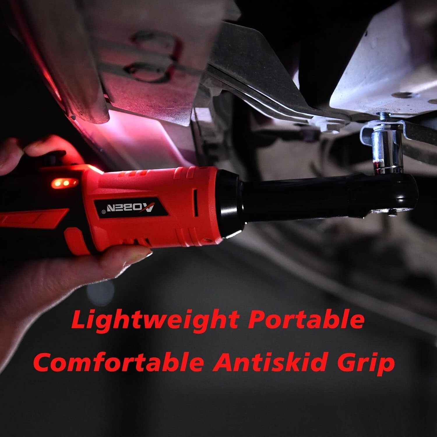 All-in-One Cordless Electric Ratchet Wrench Kit with Sockets & Batteries