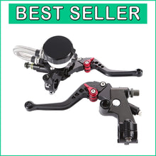Load image into Gallery viewer, Universal 7/8" Motorcycle Brake Levers for Sport, Street, &amp; Dirt Bikes - Black