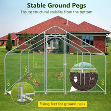 Load image into Gallery viewer, Easy Assembly 10x20FT Metal Poultry Cage with Waterproof Cover for Outdoor Use