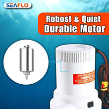 Load image into Gallery viewer, Efficient Marine Bilge Pump – 12V, 2000 GPH Flow with Stainless Steel Features