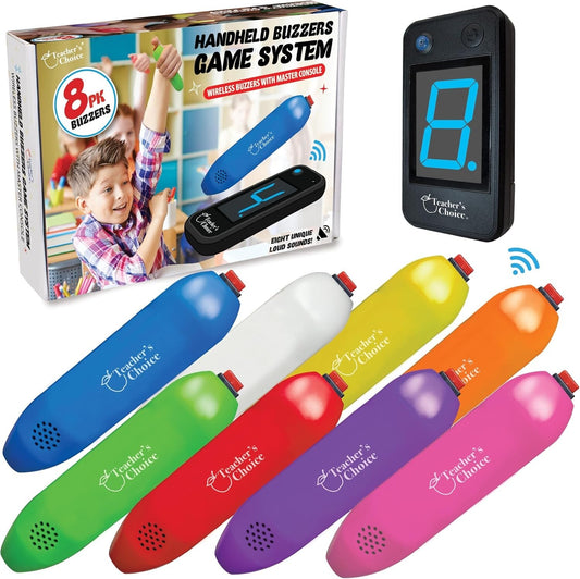Fast-Action Game Show Experience: 8-Player Wireless Buzzer Console - Ages 12-103