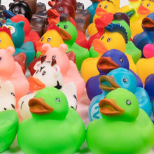 Load image into Gallery viewer, Bulk 100-Pack Assorted Rubber Ducks - Perfect for Toddler Fun and Party Favors