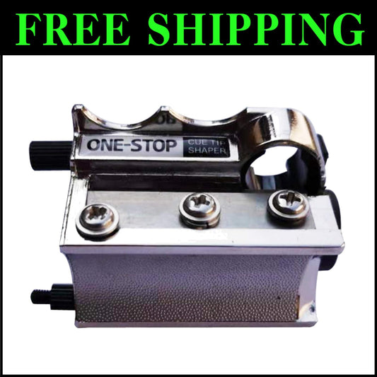 Professional-Grade Pool Cue Tip Repair Tool with Extra Blade - Compact Design