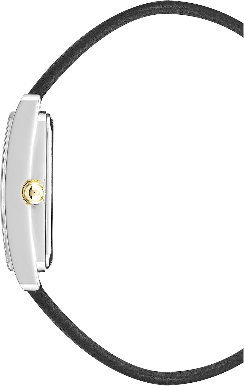 Versatile Women's Wristwatch with Black Leather Strap & Water-Resistant Features