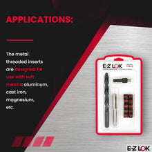 Load image into Gallery viewer, Quick Repair Thread Kit for Metal - Carbon Steel Inserts &amp; Tools for Soft Metals