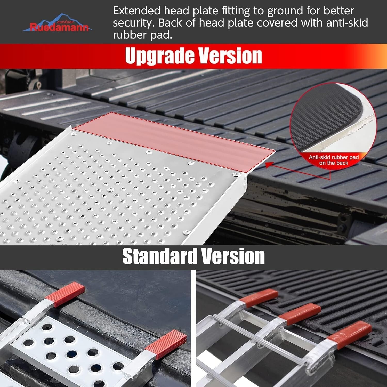 7.5FT Folding Aluminum Loading Ramp – 750 lbs Capacity for Motorcycles & ATVs