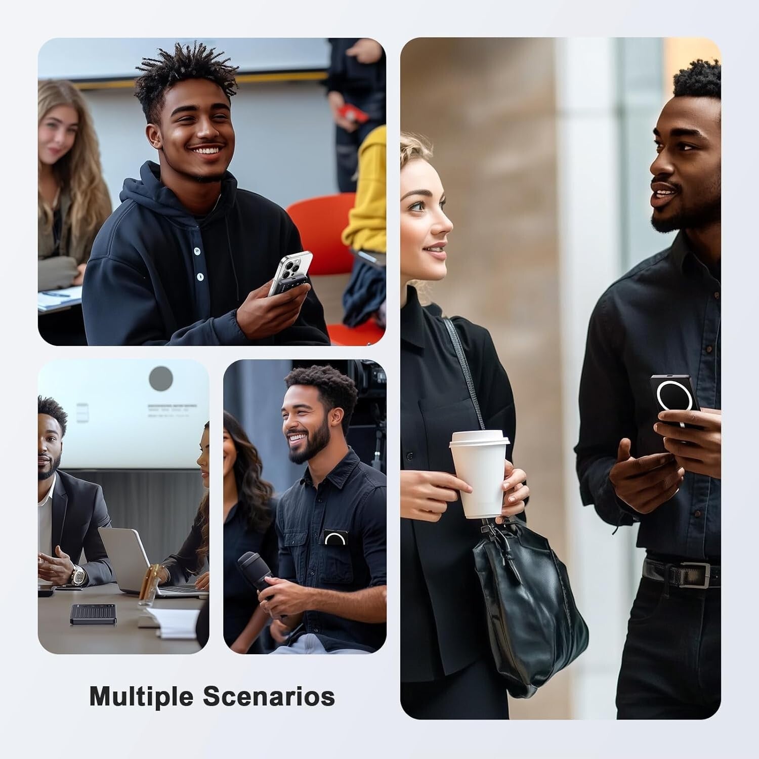 AI Voice Recorder with 121 Languages Translation & 64GB for Meetings & Lectures