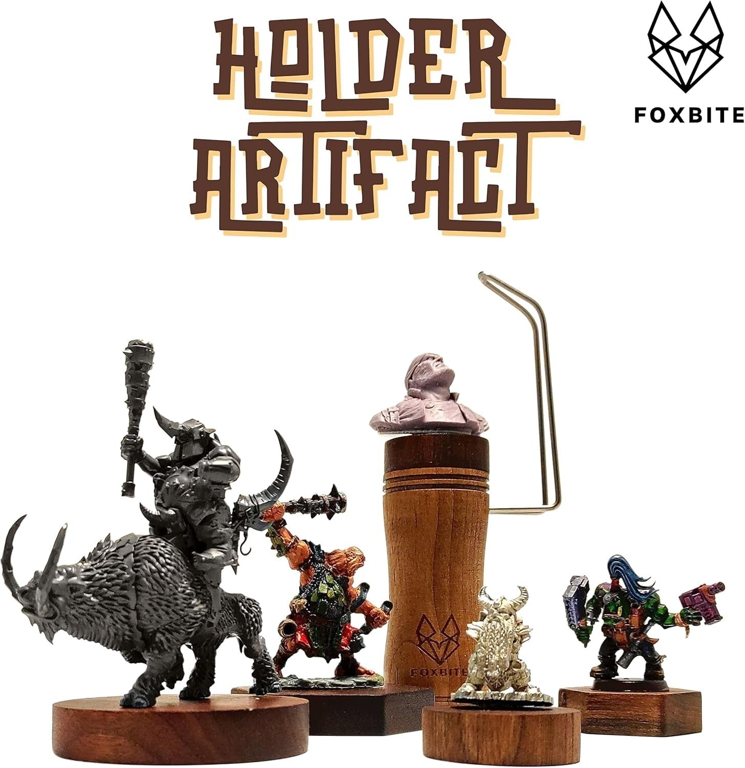 Black Walnut Miniature Paint Handle with Quick Locking Mechanism & Carry Bag