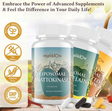 Load image into Gallery viewer, High Potency Immune &amp; Heart Support Capsules - Nattokinase, Bromelain &amp; Curcumin