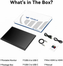 Load image into Gallery viewer, Ultra-Slim 16-Inch Portable Monitor with Kickstand - Ideal for Work and Travel