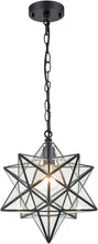 Load image into Gallery viewer, Handcrafted 16'' Clear Moravian Star Hanging Light - Vintage Modern Flair